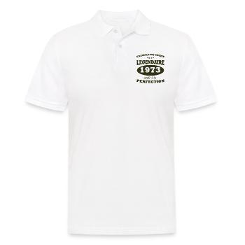 Vintage unique copy 1973 Limited edition - Men's Polo Shirt - white - Front - Kai (181cm)