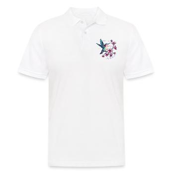 Hummingbird - Men's Polo Shirt - white - Front - Kai (181cm)