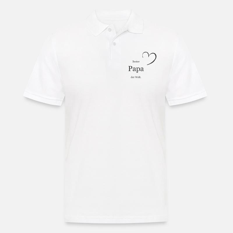 Bester Papa der Welt - Männer Poloshirt - Weiß