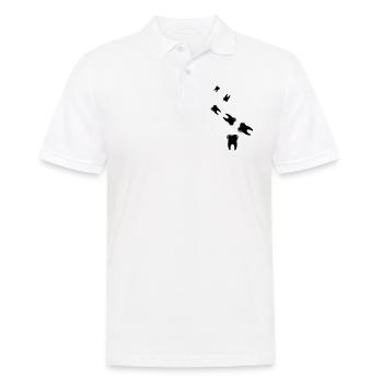 Zahn icon symbol - Männer Poloshirt - Weiß - Vorne - Kai (181cm)