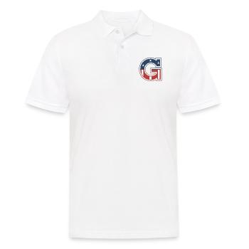 Lettre G États-Unis - Polo Homme - blanc - Devant - Kai (181cm)