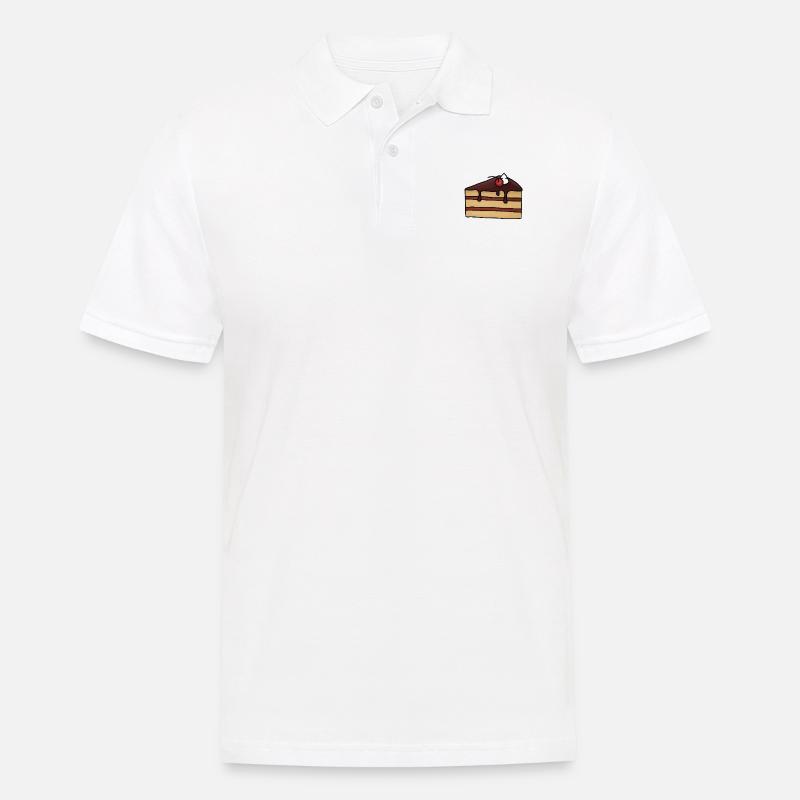 cake Kuchen - Männer Poloshirt - Weiß