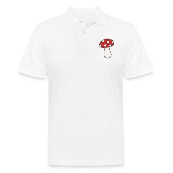 Pilz - Männer Poloshirt - Weiß - Vorne - Kai (181cm)