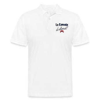 La console d'abord - Polo Homme - blanc - Devant - Kai (181cm)