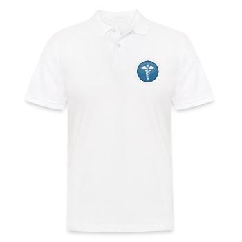 Pharmacien à la retraite Pharmacie à la retraite - Polo Homme - blanc - Devant - Kai (181cm)
