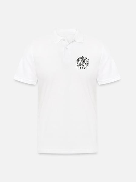 Planet over profit - Men's Polo Shirt - white