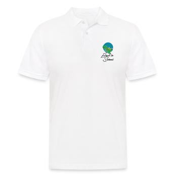 Dino back to school Schulanfang Geschenkidee - Männer Poloshirt - Weiß - Vorne - Kai (181cm)