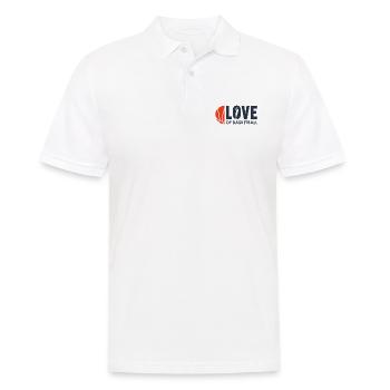 J'AIME LE BASKETBALL L'amour du basket-ball amateur - Polo Homme - blanc - Devant - Kai (181cm)