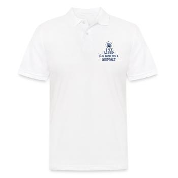 Fasching - Männer Poloshirt - Weiß - Vorne - Kai (181cm)