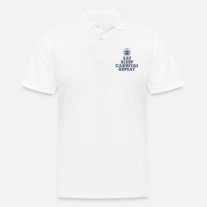 Fasching - Männer Poloshirt - Weiß