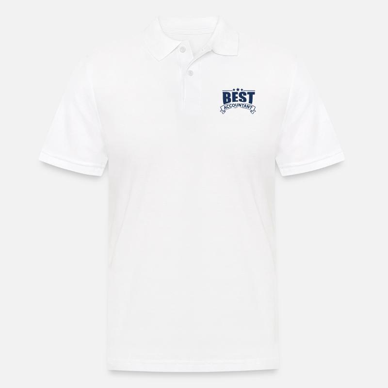 Comptable Comptable - Polo Homme - blanc