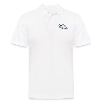 Tattoo - Männer Poloshirt - Weiß - Vorne - Kai (181cm)