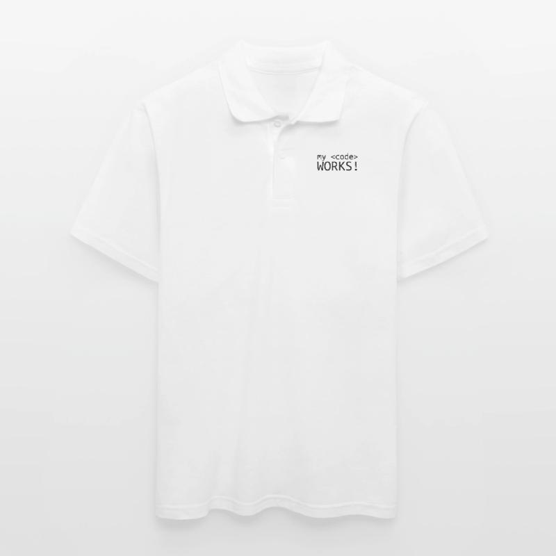 My code does programming computer science Men's Polo Shirt