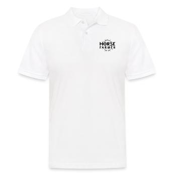 Horse farmer, horse breeding, horse host horse - Men's Polo Shirt - white - Front - Kai (181cm)