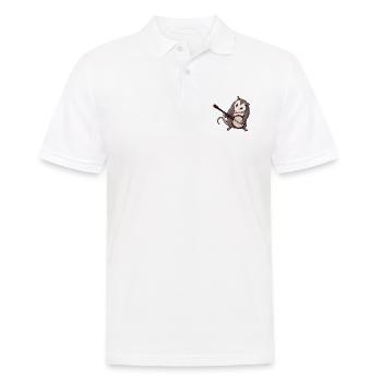 Drôle d’opossum jouant du banjo – mélomane - Polo Homme - blanc - Devant - Kai (181cm)