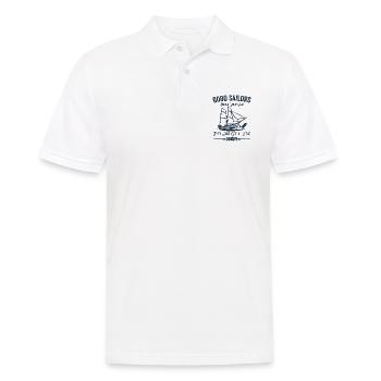 Les bons marins n’ont jamais de vieille citation de voile humoristique - Polo Homme - blanc - Devant - Kai (181cm)