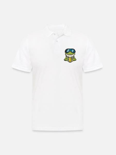 Bière Frog Ski - Polo Homme - blanc