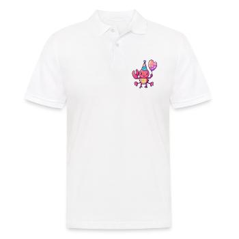 Homard Crabe Anniversaire Bébé - Polo Homme - blanc - Devant - Kai (181cm)