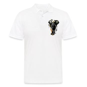 Elephant savannah africa - Men's Polo Shirt - white - Front - Kai (181cm)