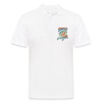 Summer Vibes 2024 Teahupoo - Männer Poloshirt - Weiß - Vorne - Kai (181cm)