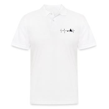 my heart beats for kayak - Men's Polo Shirt - white - Front - Kai (181cm)
