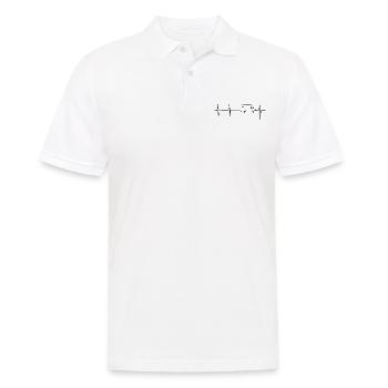 mon cœur bat pour le camping-car - Polo Homme - blanc - Devant - Kai (181cm)