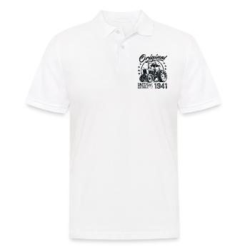 Original 1941 Anniversaire 1941 Fermier Tracteur - Polo Homme - blanc - Devant - Kai (181cm)