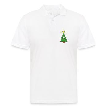 Weihnachtsbaum - Männer Poloshirt - Weiß - Vorne - Kai (181cm)