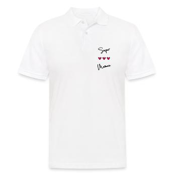 GRANNY. GRANDMA. MOTHER'S DAY. HAPPY BIRTHDAY - Men's Polo Shirt - white - Front - Kai (181cm)