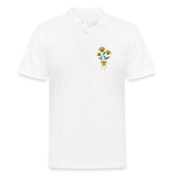 Blumenstrauss dreifarbig - Männer Poloshirt - Weiß - Vorne - Kai (181cm)