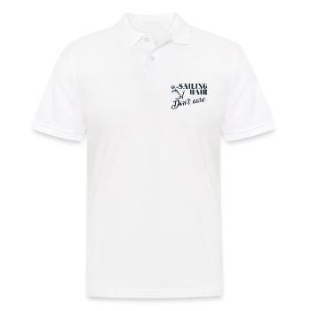 Sail hair but no matter funny sailor design - Men's Polo Shirt - white - Front - Kai (181cm)