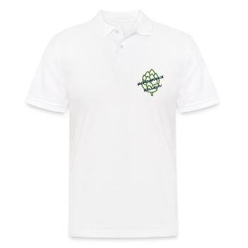 Holledau Hopfen Collection - Männer Poloshirt - Weiß - Vorne - Kai (181cm)