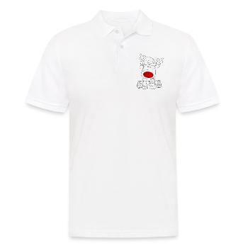 rudolph black - Männer Poloshirt - Weiß - Vorne - Kai (181cm)