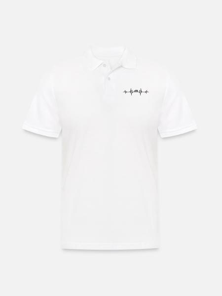 Dune Buggy Heartbeat Line - Dunes Beach Buggy - Polo Homme - blanc