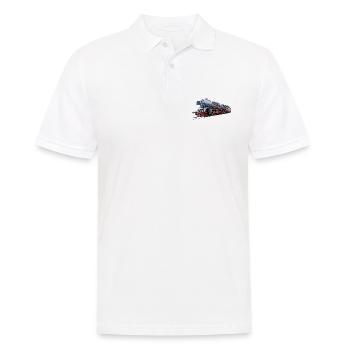 Steam locomotive BR 03 1010 of the DR - Men's Polo Shirt - white - Front - Kai (181cm)
