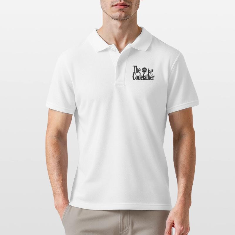 The Codefather Coding Programmer Godfather Parrain Polo Homme