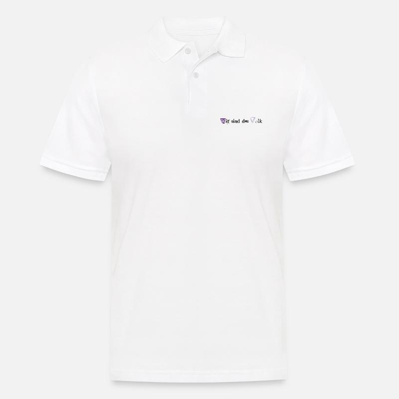 Wir sind das Volk - Männer Poloshirt - Weiß