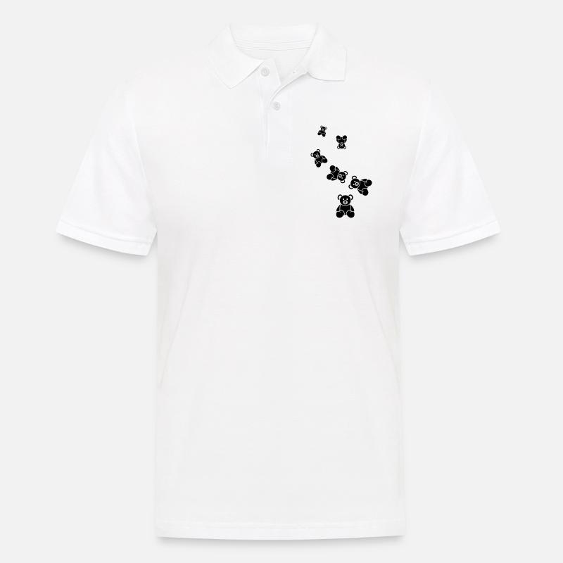 Teddy bear bear - Men's Polo Shirt - white
