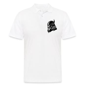 Viking Head Viking Warrior - Men's Polo Shirt - white - Front - Kai (181cm)