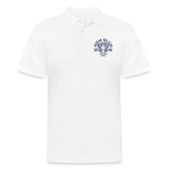 AEGEAN SEA CLUB Santorini blc - Männer Poloshirt - Weiß - Vorne - Kai (181cm)