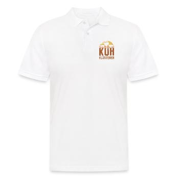 Kuh Flüsterer Witziges Landwirt Bauer Kühe Kuh - Männer Poloshirt - Weiß - Vorne - Kai (181cm)