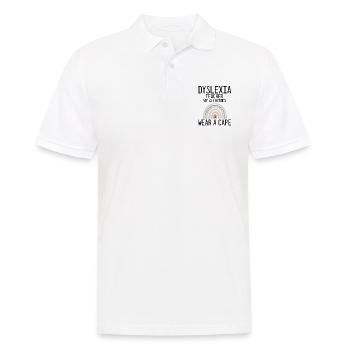 Dyslexia Therapy for Dyslexia Month - Men's Polo Shirt - white - Front - Kai (181cm)