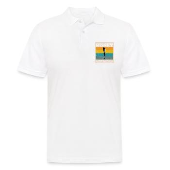 Artificial leg design for leg prostheses - Men's Polo Shirt - white - Front - Kai (181cm)