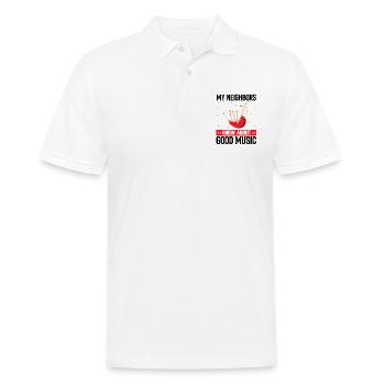 Bagpipe training and bagpipe playing - Men's Polo Shirt - white - Front - Kai (181cm)