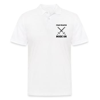 Larping Quote for Roleplaying and Larper - Men's Polo Shirt - white - Front - Kai (181cm)
