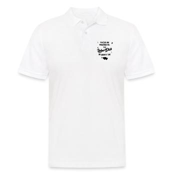 Scheiss auf Valentinstag, ich liebe dich jeden Tag - Männer Poloshirt - Weiß - Vorne - Kai (181cm)