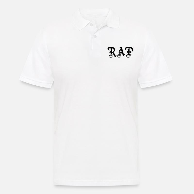 RAP - Männer Poloshirt - Weiß