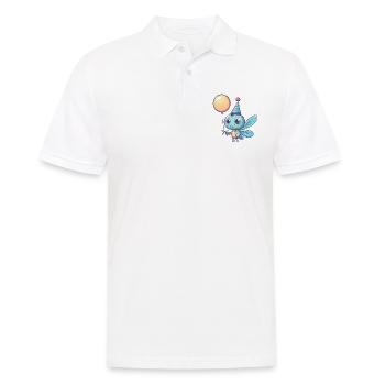 Libellule Anniversaire Bébé - Polo Homme - blanc - Devant - Kai (181cm)