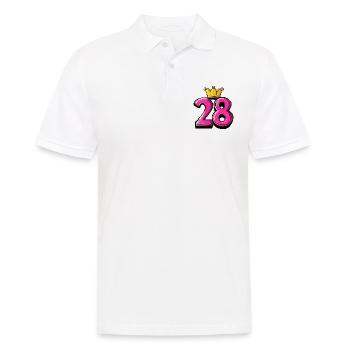 28 Number Krone - Men's Polo Shirt - white - Front - Kai (181cm)
