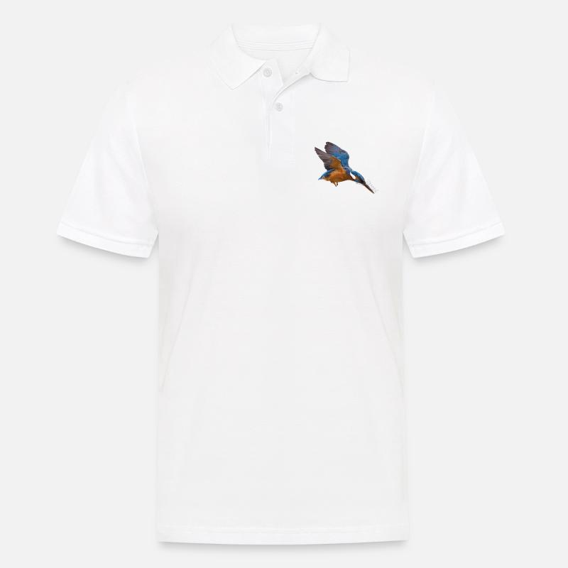 Der Eisvogel! - Männer Poloshirt - Weiß